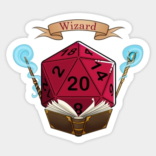 Wizard d20 Sticker